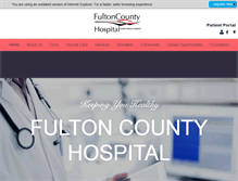 Tablet Screenshot of fultoncountyhospital.org